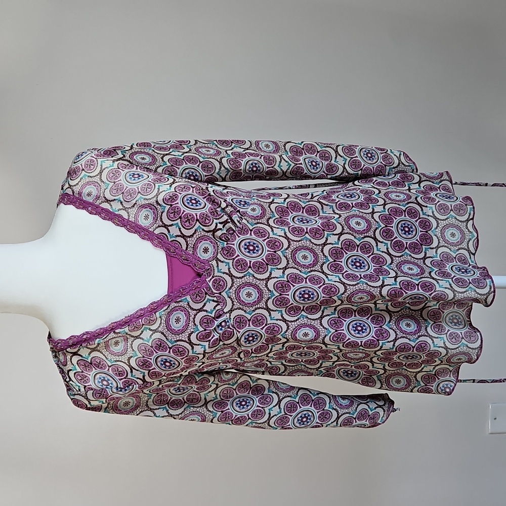 Jordache Y2K Floral Babydoll Top+Tank Top Retro Indie Embellished Fairy 11/13